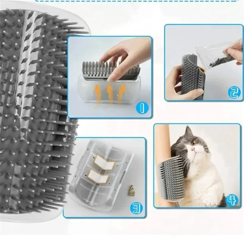 My Furrball Wall-Mounted Corner Self-Groomer