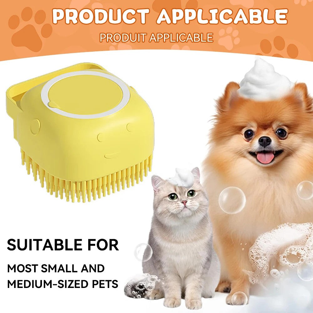 My Furrball Silicone Bath Brush & Shampoo Dispenser