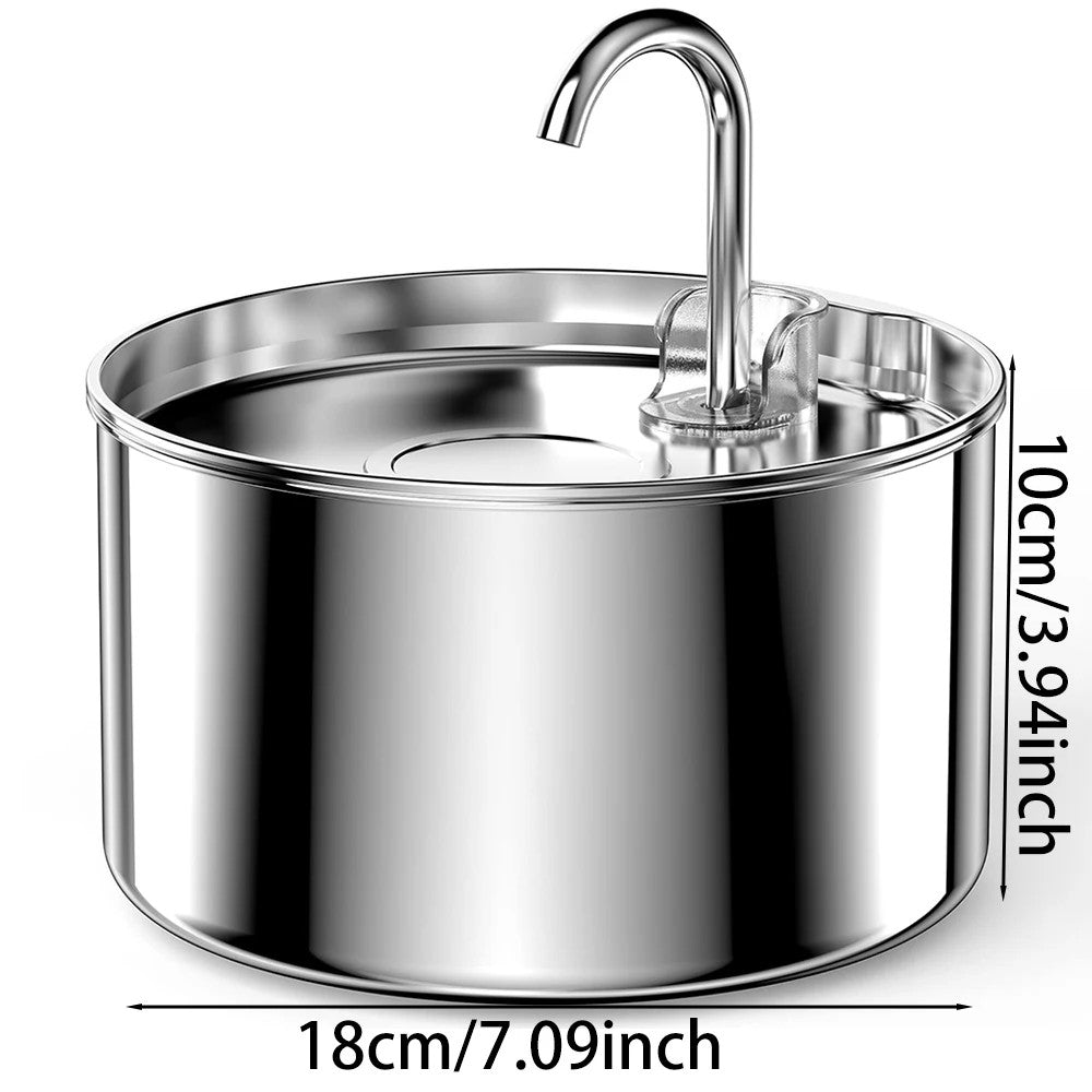 My Furrball 2.2L Stainless Steel Water Fountain