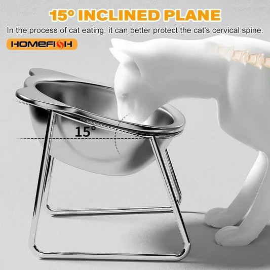 My Furrball 15° Tilted Stainless Steel Bowl