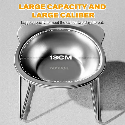 My Furrball 15° Tilted Stainless Steel Bowl