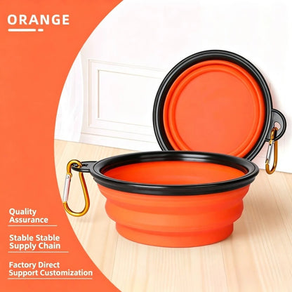 My Furrball 2-in-1 Folding Travel Bowl