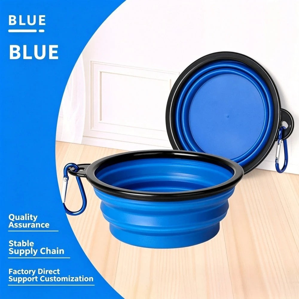 My Furrball 2-in-1 Folding Travel Bowl