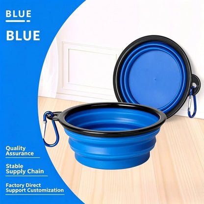 My Furrball 2-in-1 Folding Travel Bowl