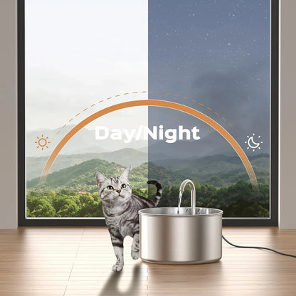 My Furrball 2.2L Stainless Steel Water Fountain